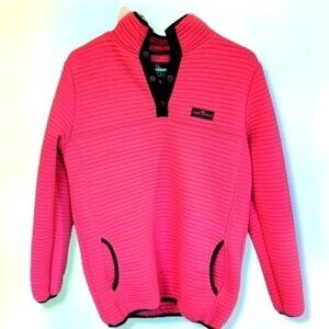 Simply Southern Ribbed Pullover Quarter Snap LN Medium